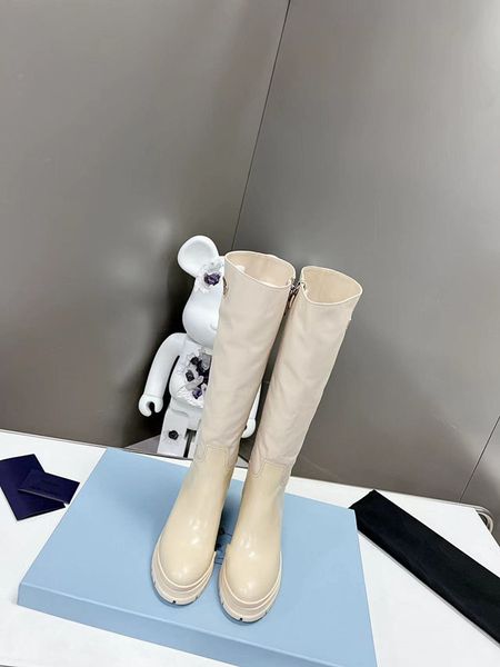 

designer platform women boots luxury boot ladies fashion girls leather nylon strap material detachable small wallet lady outdoor casual 0720, Black