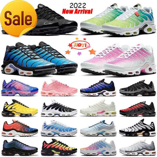

running shoes breathable sneakers sports trainer triple white black gold scarab hyper jade royal university blue mens tn plus size 36-46