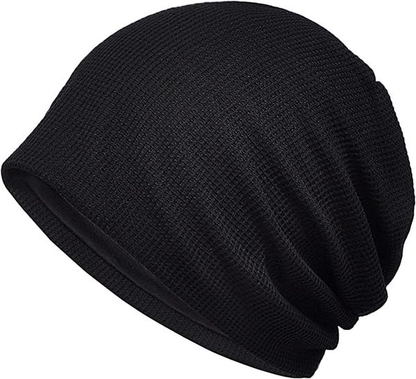 

women's baggy casual chemo beanie solid color men skullies thin beanies cap knit knitted cotton hat, Blue;gray