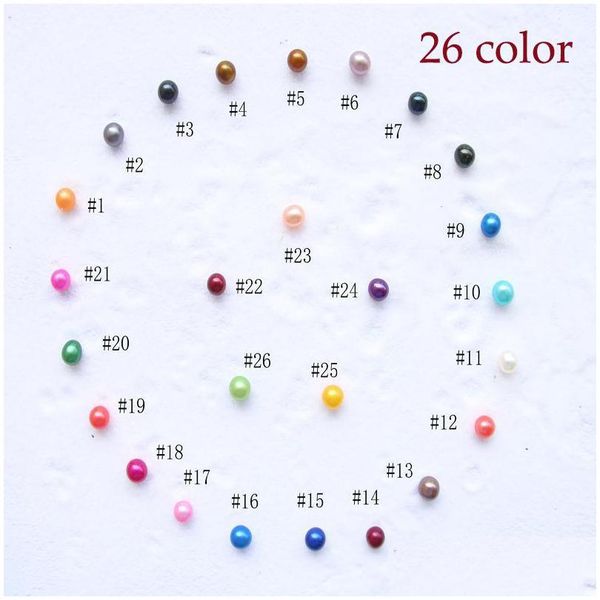 

pearl new fashion diy beads natural fresh water pearl 67mm bk mticolor grade particle of ornament drop delivery jewelry dhewn, White