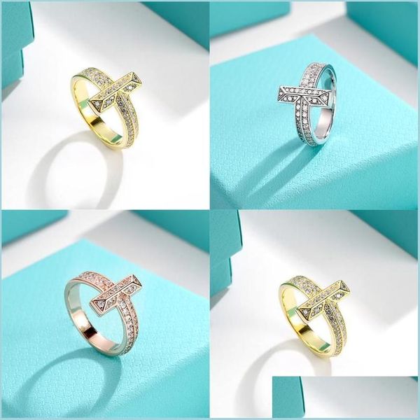 

band rings band rings high sense luxury designer zircon couple fashion original design love jewelry gold sier drop delivery 2022 18d4 dhpbw, Silver