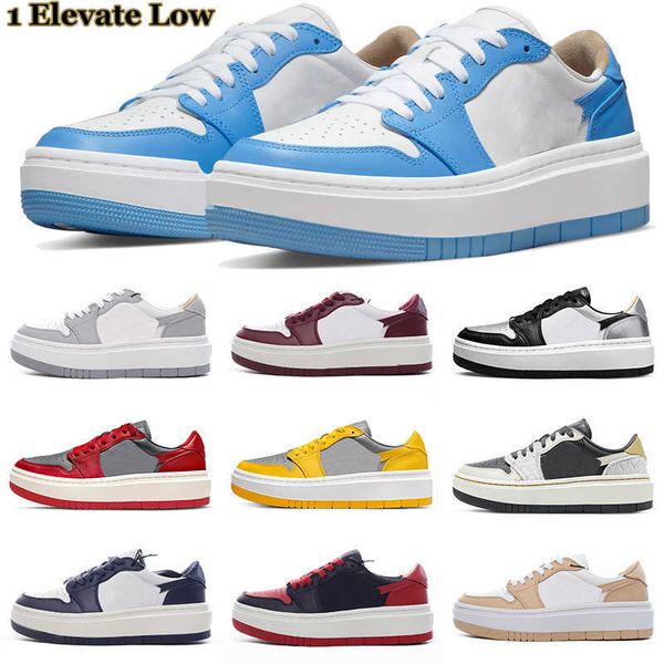 

casual shoes 1 elevate low 1s basketball men women university blue bred wolf grey dark beetroot onyx unlv anthracite mens trainers outdoors, Black