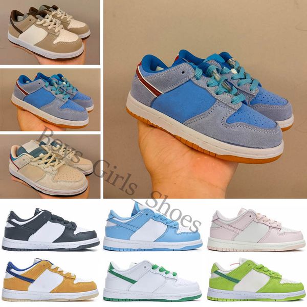 

2022 shoes kids dunks toddler boys sneakers girls sports outdoor children athletic trainers baby casual walking low designer running baskbal, Black