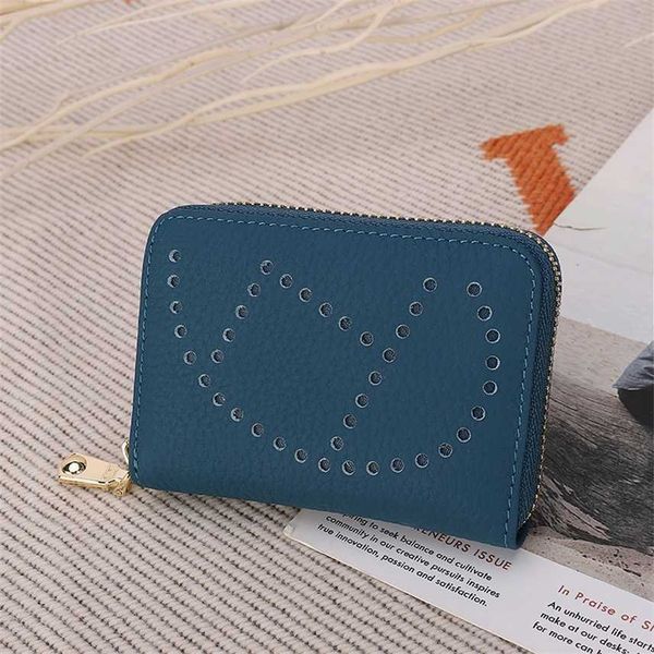 

women's bag leather laser perforated women's card bag handbag