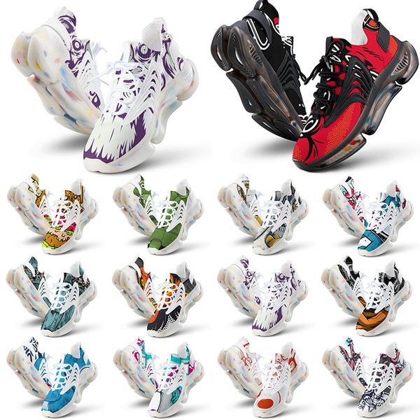 

fashions custom shoes men women running shoe diy multi color black white greys triple red orange mens customized outdoor sports sneaker trai