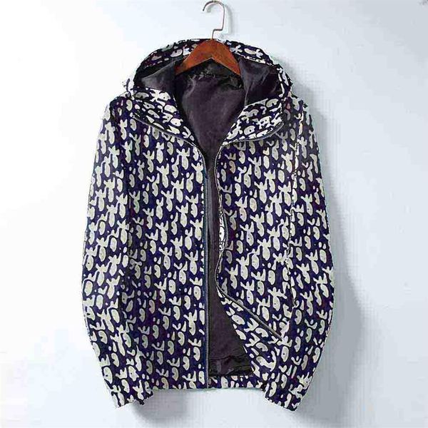 

2019 spring autumn mens casual the letter hoodie jacket men waterproof clothes men's windbreaker coat male outwear plus size 235m, Black;brown