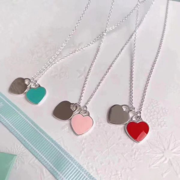 

high end peach necklace classic designer women's pendant 18k gold original jewelry gifts 316l stainless steel factory, Silver