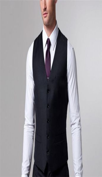 

custom made formal men suit vests 2018 regular style wedding groom vests bridegroom waistcoat new style3323044, Black