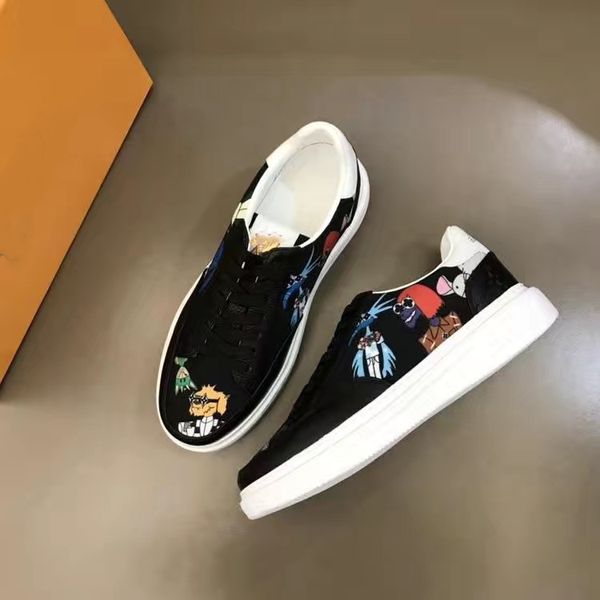 

wholesale designer shoes skateboard sneakers runnings sport outside classic casual men women leather embroidered ace bee black white for dun