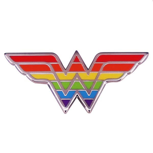 

rainbow woman symbol enamel pins lapel pins for backpacks brooches for clothes briefcase badges jewelry accessories gifts, Blue