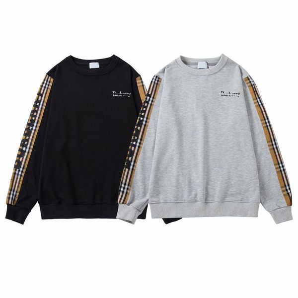 

mens sweaters hoodies casual sweatshirts for women men classical shirts round neck terry hoodie with patters pullover sweatshirt 3333, Black