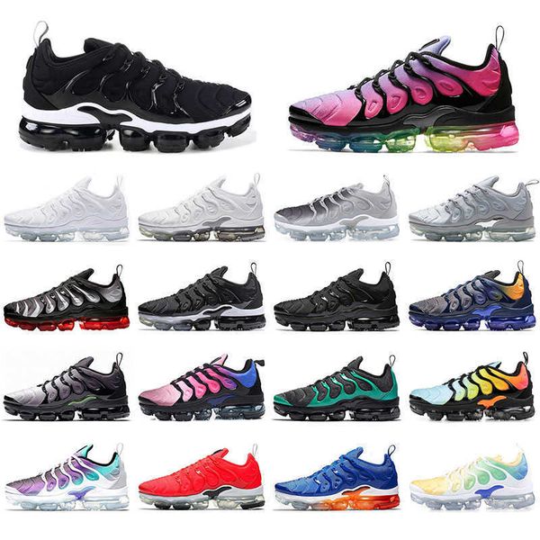 

running shoes mens trainers sports sneakers royal persian violet black volt rainbow grape bleached aqua with socks tn plus for men women