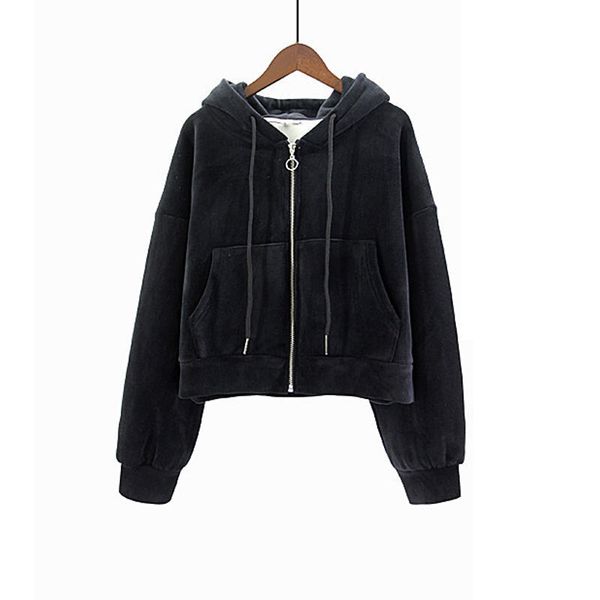 

jackets zipper hoodie women's set autumn/winter 2023 new plush thickened sports casual sports pant, Black;brown