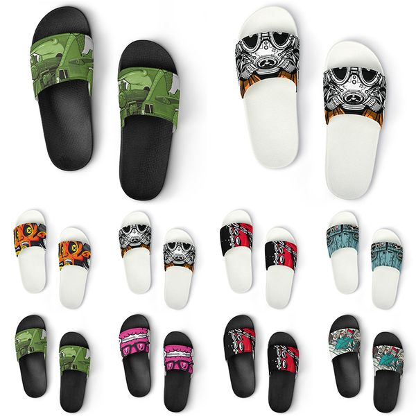 

custom shoes pvc slippers men women diy home indoor outdoor sneakers customized beach trainers slip-on color146