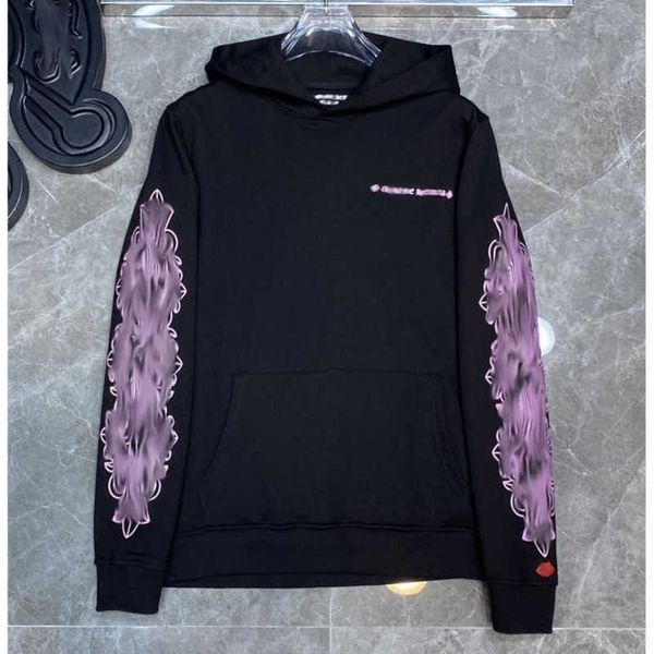 

men's luxury fashion sweatshirts designer classic hoodies zipper hooded sweater casual men women cross pullover sanskrit hoodie coat s, Black