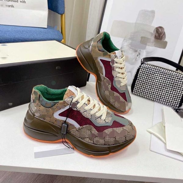 

rhyton casual shoes men women designer sneakers 620185 99wf0 4371 vintage shoes fashion designers shoe chaussures ladies shoes asdasdasdasd, Red;white
