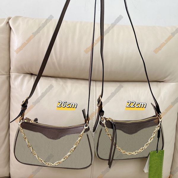

designer women underarm bag calfskin leather shoulder bags zip axillary purse fashion small letter printed chain lady crossbody female handb