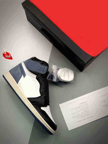 

shoes authentic 1 high og blue moon outdoor men women summit white black university-blue obsidian sneakers original us5-13