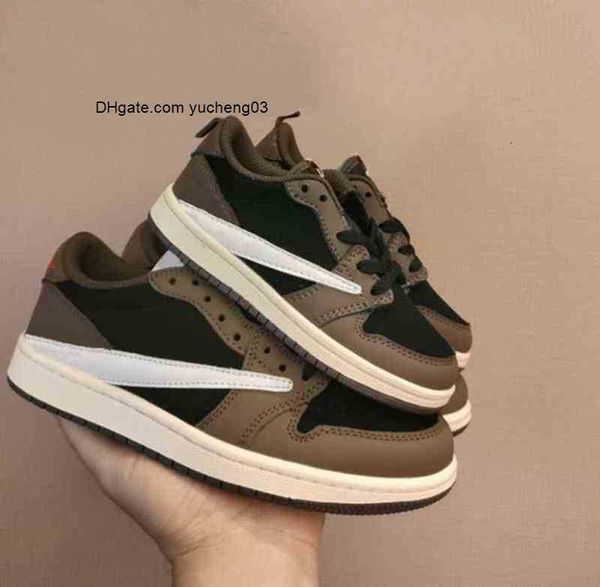 

candy 1 baby mid gs j i infant dark mocha kids shoes 1s basketball pine green game royal scotts obsidian chicago bred sneakers, Black