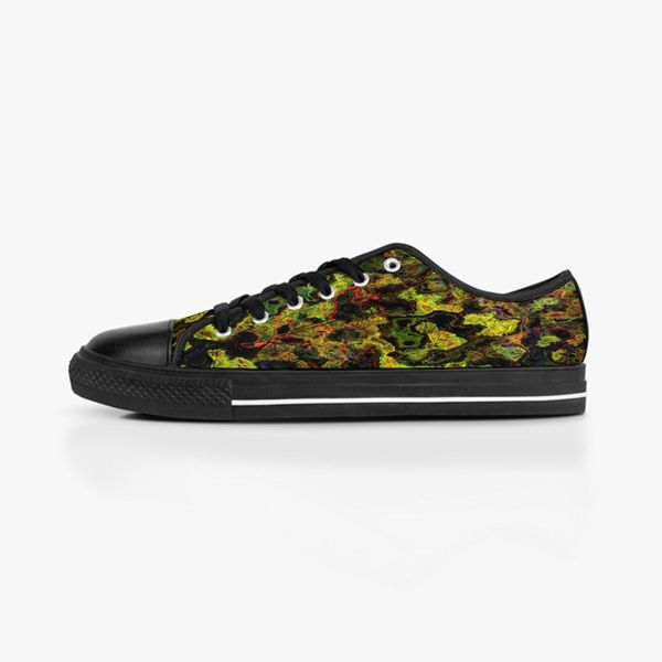 

men stitch shoes custom sneakers hand paint canvas women fashion black red low breathable walking jogging trainers