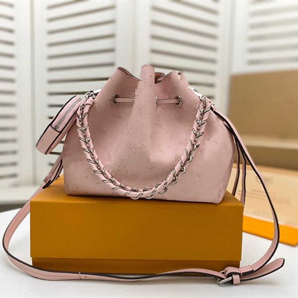

designer handbags bella mahina perforated calf leather bag single shoulder removable adjustable straps chain silver-color hardware tote