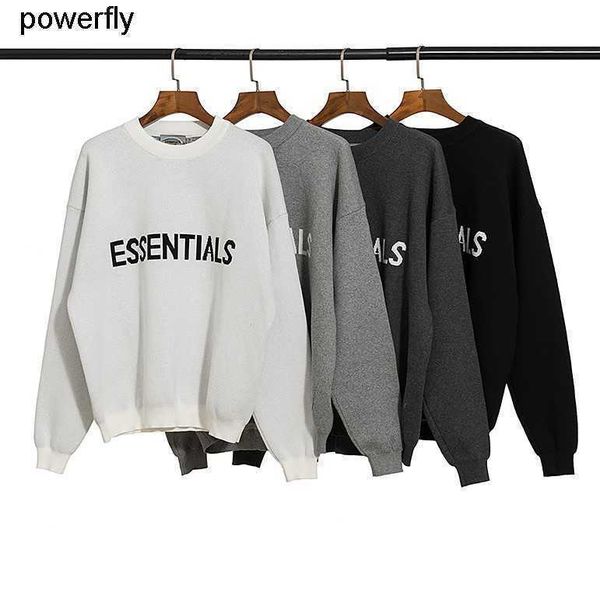 

new men's sweaters designer essential fashion brand loose fashion streetwear sweater, White;black