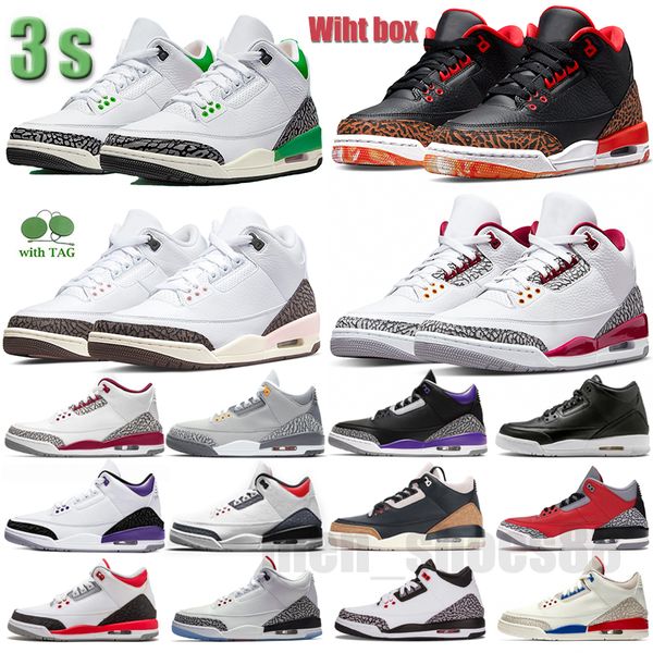 

3s men women basketball shoes jumpman trainers wmns lucky green denim fire red cool grey new seoul knicks rivals sport blue sneakers
