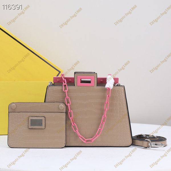 

luxury women's bag fashion designer 2023 new crocodile tortoise handbag large capacity one shoulder crossbody underarm bag chain mother