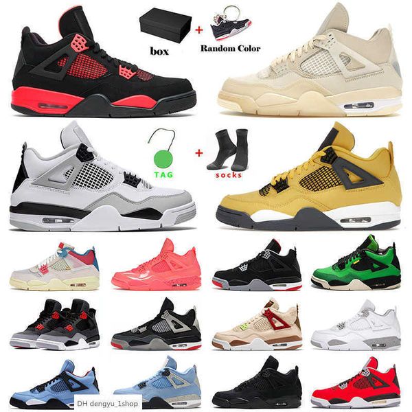 

basketball shoes sports sneakers trainers military black cat 4s cactus jack university blue infrared toro designer original jumpman 4 iv for