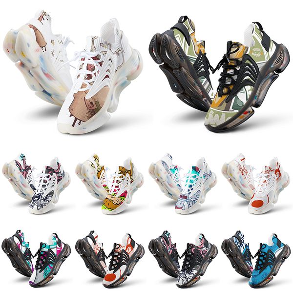 

fashion custom shoes men women running shoe diy multi color brown purple mens customized outdoor sports sneaker trainers, Black
