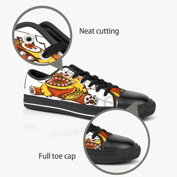 

diy custom shoes classic canvas skateboard casual accept triple black customization uv printing low cut mens womens sports sneakers waterpro