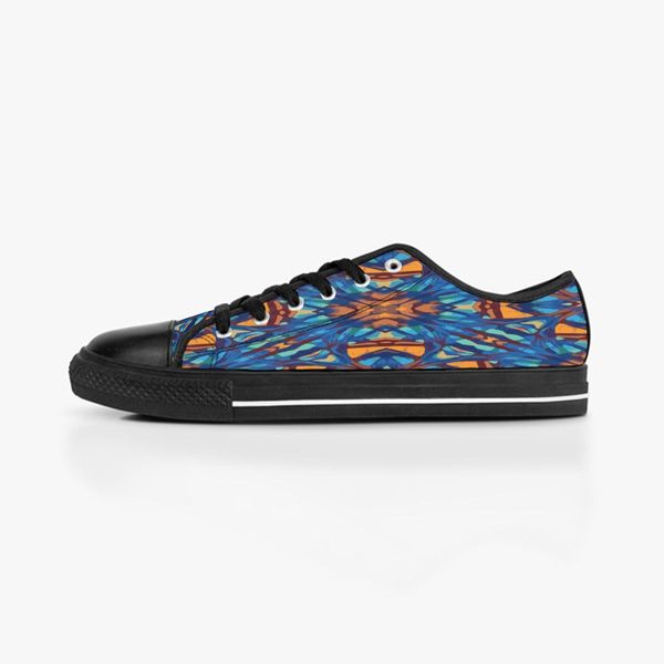 

men stitch shoes custom sneakers hand paint canvas women fashion black yellow low breathable walking jogging trainers