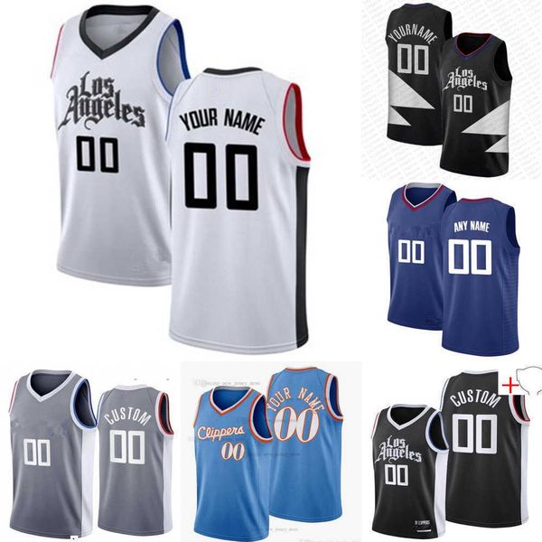 

basketball jerseys mens womens youth la''clippers''custom paul 13 george kawhi 2''leonard 11 john wall 24 norm, Black;red