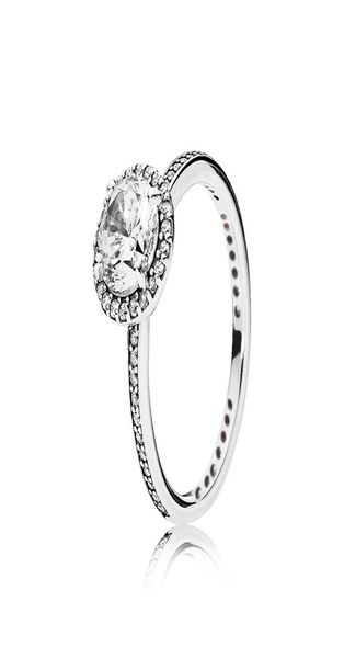 

real 925 sterling silver cz diamond ring with original box set fit pandora style wedding ring engagement jewelry for women girls4504945