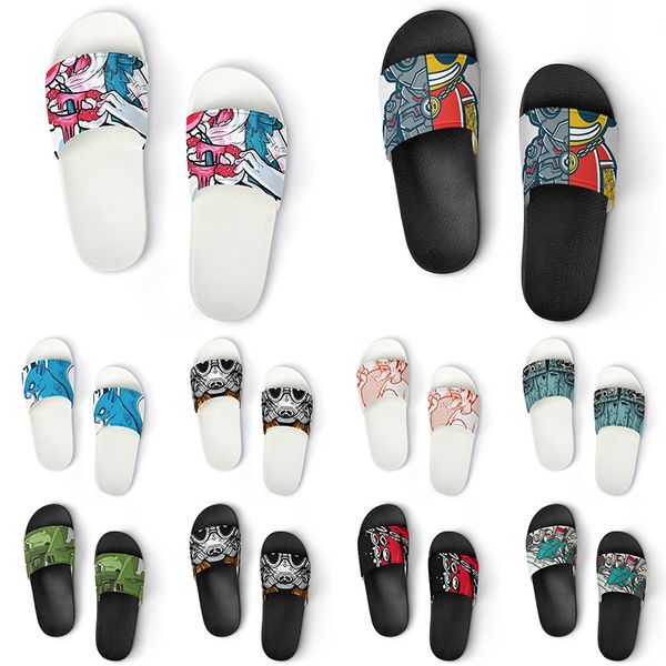 

custom shoes pvc slippers men women diy home indoor outdoor sneakers customized beach trainers slip-on