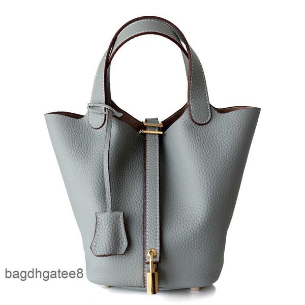 

aherbag h tote women s picotin designer bags basket locks layer kraft vegetable leather cm bag bucket hand litchi pattern gcvn ox