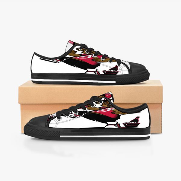 

custom shoes classic canvas low cut skateboard casual triple black accept customization uv printing low mens womens sports sneakers breathab