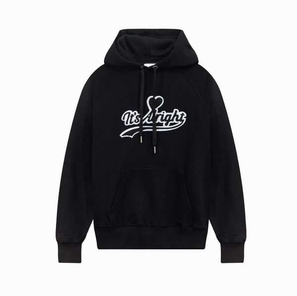 

men hoody fashion amri hoodie designer cotton star embroidery love letter loose hooded women lovers winter pullover basic series casual swea, Black