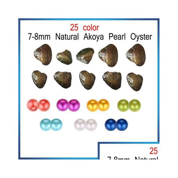 

pearl wholesale new 78mm natural freshwater akoya twins pearl oyster with round loose pearls for diy jewelry making vacuum packaging dh4r0, White