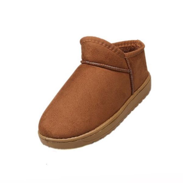 

boots eioupi warm winter suede cloth snow boots women casual fashion thread sewing ankle flat boot xr01 221115, Black