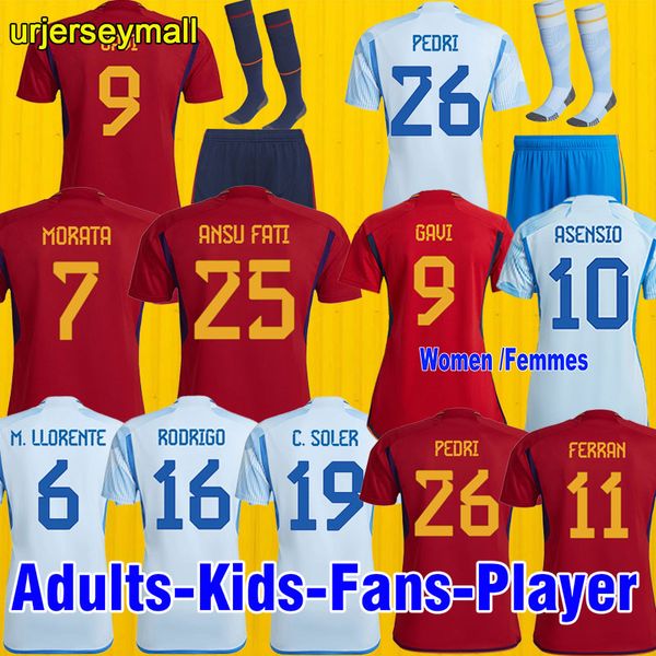 

2022 world cup spain soccer jerseys espana ansu fati asensio morata f torres koke gavi c.soler 22 23 fans player version football shirts men, Black;yellow