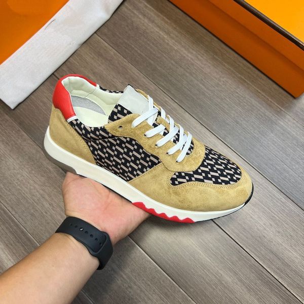 

luxury designer men's leisure sports shoes fabrics using canvas and leather a variety of comfortable materialsize38-45 asasadasdaswd, Red;white