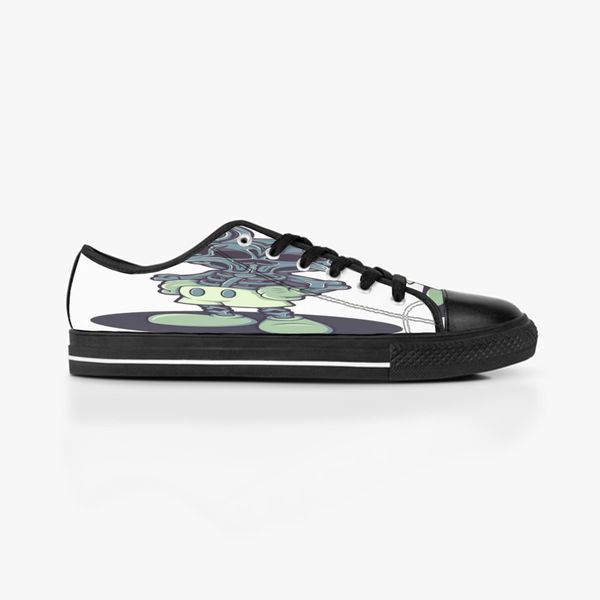 

custom shoes classic canvas low cut skateboard casual triple black accept customization uv printing low mens womens sports sneakers breathab