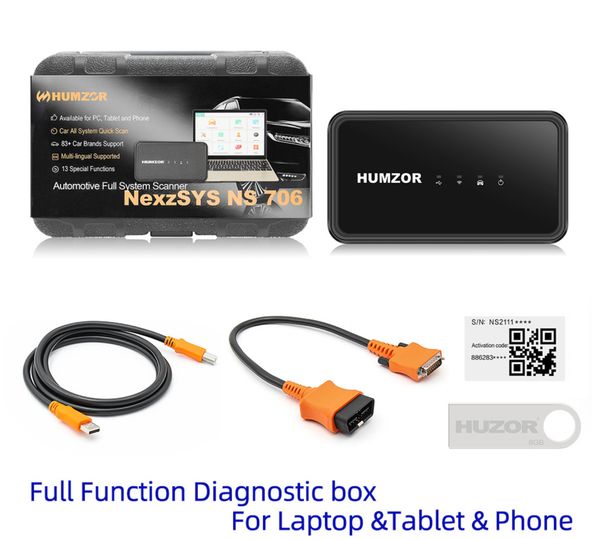 

humzor nexzsys ns 706 obd 2 obd2 scanner pc full system 17 reset services ecu key programmer obdii diagnosis tools
