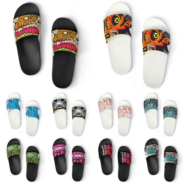 

custom shoes pvc slippers men women diy home indoor outdoor sneakers customized beach trainers slip-on color36