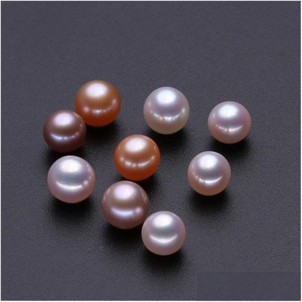 

pearl 4alevel particles bare beads bk natural freshwater pearls highquality round glare semifinished products custom drop delivery je dhvb3, White