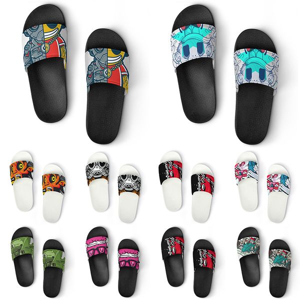 

custom shoes pvc slippers men women diy home indoor outdoor sneakers customized beach trainers slip-on color191