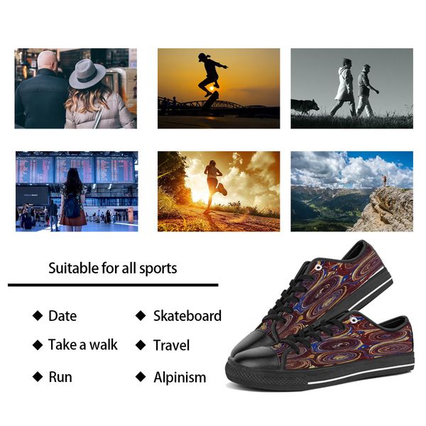 

men stitch shoes custom sneakers hand paint canvas women fashions black red low cut breathable walking jogging trainers