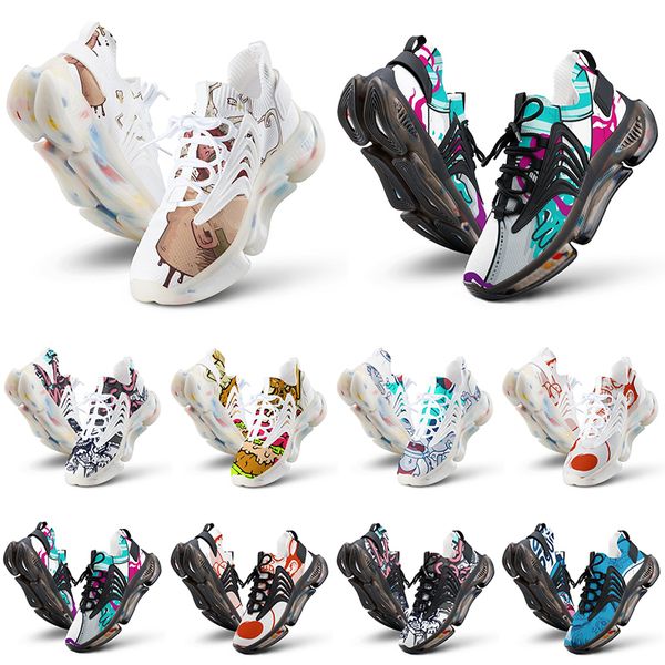 

fashion custom shoes men women running shoe diy multi color yellow mens customized outdoor sports sneaker trainers, Black