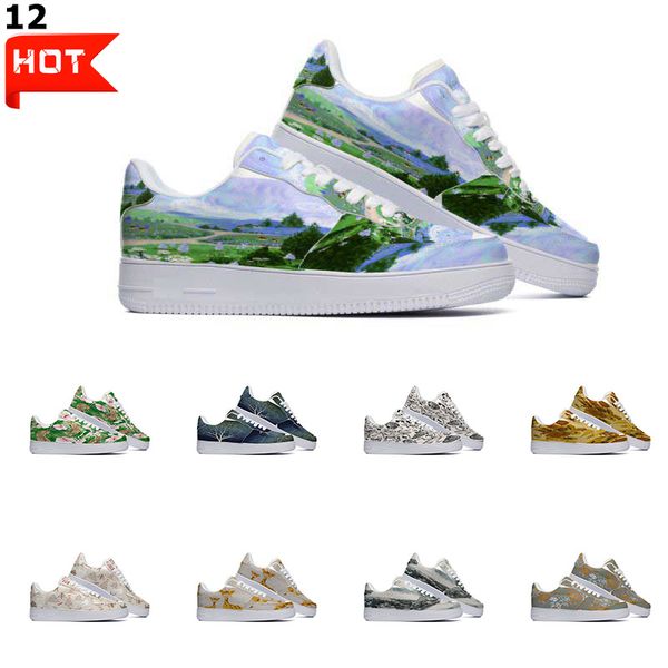 

designer custom shoes running shoe men women hand painted anime fashion mens trainers outdoor sports sneakers color12